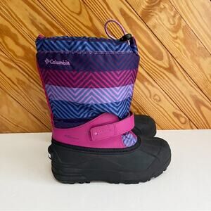 Columbia Kids Powderbug Forty Print Winter Boots